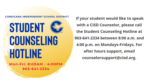 CISD Counseling Hotline 